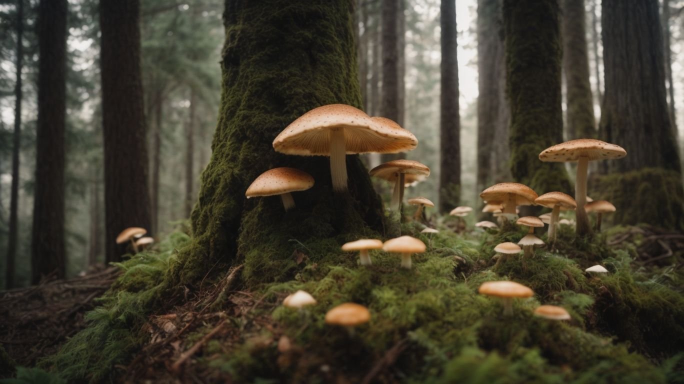 fungi and forestry cultivating mushrooms on tree trunks